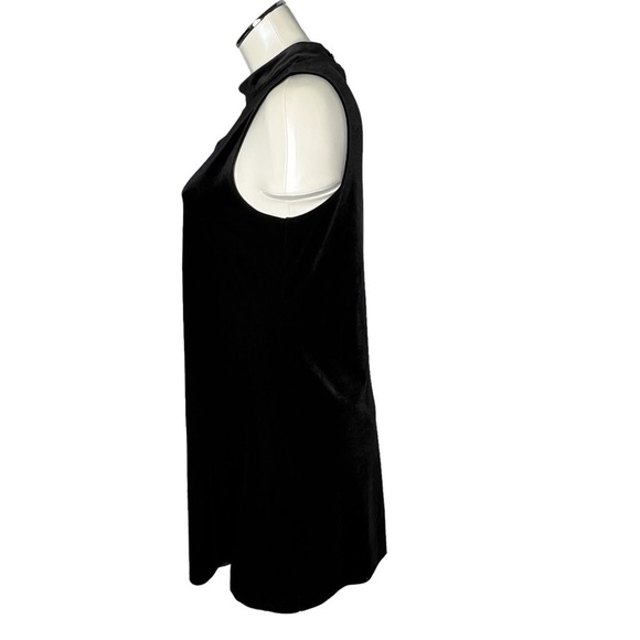 WORTHINGTON Black Velvet Velour Sleeveless Keyhole Cocktail Dress Size M - Picture 7 of 16